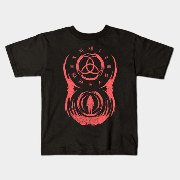 RED OUROBOROS Kids T-Shirt by Vikinoko Micro Photography